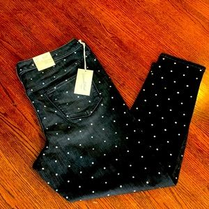 Brand New Polka Dot Mid-Rise Skinny Jeans